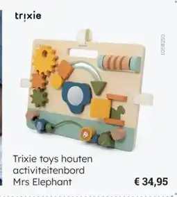 Multi bazar Trixie toys houten activiteitenbord Mrs Elephant aanbieding