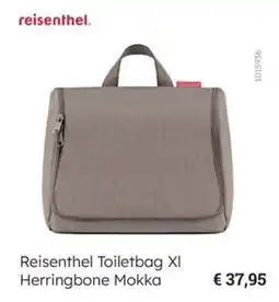Multi bazar Reisenthel Toiletbag XI Herringbone Mokka aanbieding