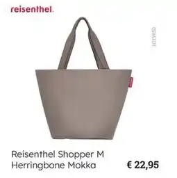 Multi bazar Reisenthel Shopper M Herringbone Mokka aanbieding