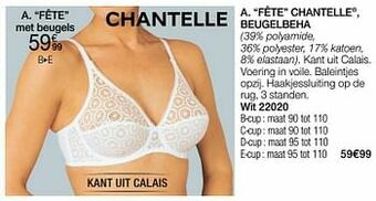 Damart Fête chantelle beugelbeha aanbieding