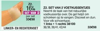 Damart Set van 2 voetkussentjes aanbieding