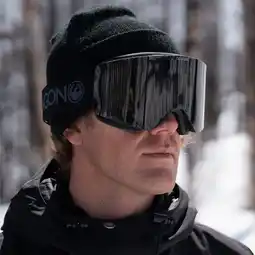 Decathlon R1 OTG Unisex Skibril - Blackout/LL Dark Smoke & LL Amber aanbieding