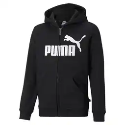 Decathlon Essentials hoodie met groot logo jongeren PUMA Black aanbieding