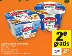 Albert Heijn Galbani Ricotta en Burrata aanbieding