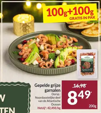 Gepelde grijze Garnalen