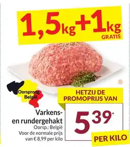 Intermarché Varkens en Rundergehakt aanbieding