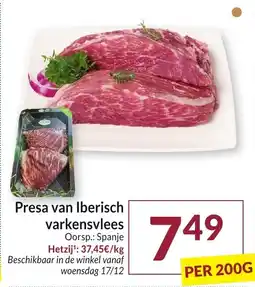 Intermarché Presa van Iberisch varkensvlees aanbieding