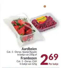 Intermarché Aardbeien of Frambozen aanbieding