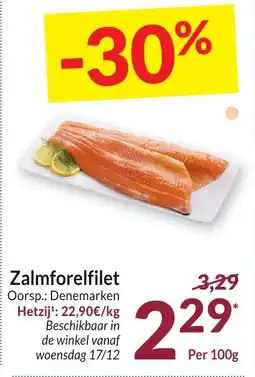 Intermarché Zalmforelfilet aanbieding