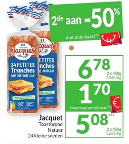 Intermarché Jacquet Toastbrood Natuur aanbieding