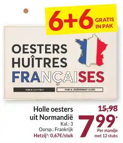 Intermarché Holle oesters uit Normandië aanbieding