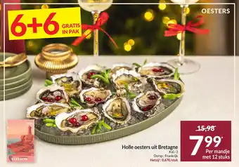 Holle oesters uit Bretagne