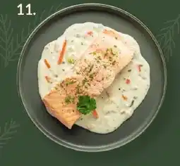 Intermarché Zalmrug, saus met kleine groenten en koriander aanbieding