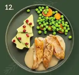 Intermarché Kipfilethaasjes met room, puree met boter, erwtjes en worteltjes aanbieding