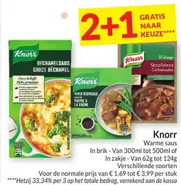 Intermarché Knorr Warme saus aanbieding