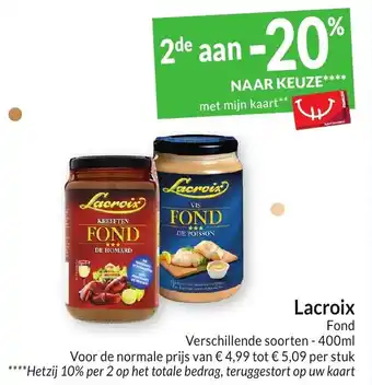 Intermarché Lacroix Fond aanbieding