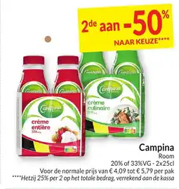 Intermarché Campina Room aanbieding