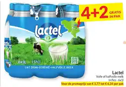 Intermarché Lactel Volle of Halfvolle Melk aanbieding