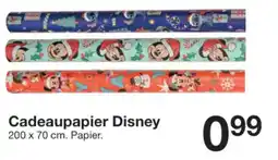 Zeeman Cadeaupapier Disney aanbieding