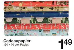 Zeeman Cadeaupapier aanbieding