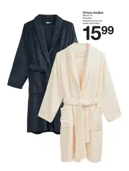 Zeeman Unisex badjas aanbieding