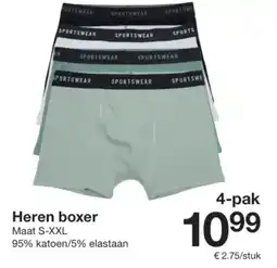 Zeeman Heren boxer aanbieding