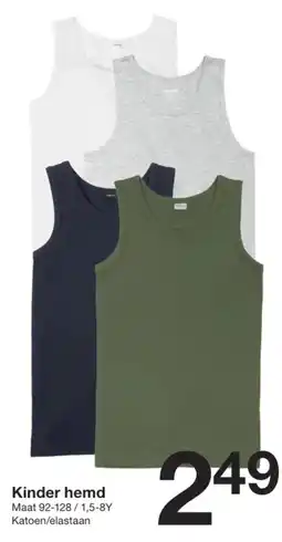Zeeman Kinder hemd aanbieding