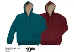 Zeeman Heren sherpa vest aanbieding