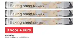 Zeeman Bakpapier aanbieding