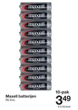 Zeeman Maxell batterijen aanbieding