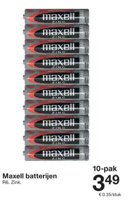 Zeeman Maxell batterijen aanbieding