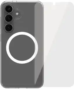 Coolblue BlueBuilt Protective Back Cover Samsung Galaxy S25 Transparent + Protège-écran Verre aanbieding