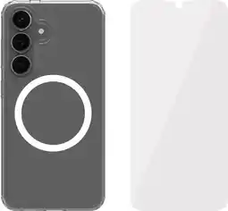 Coolblue BlueBuilt Protective Back Cover Samsung Galaxy S25 Transparent + Protège-écran Verre aanbieding