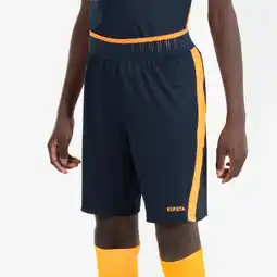 Decathlon Voetbalshort voor kinderen CLR marineblauw/oranje aanbieding