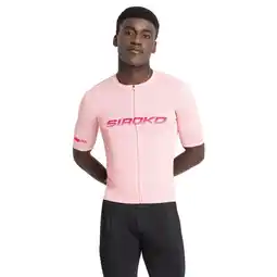 Decathlon Heren Fietsen mesh wielershirt met korte mouwen M8 Metre Roze aanbieding