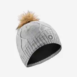 Decathlon Skimuts met kabels voor volwassenen FUR VIRGIN lichtgrijs aanbieding