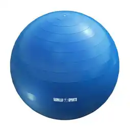 Decathlon Fitness bal Blauw 75 cm - inclusief pomp - belastbaar tot 500 kg aanbieding