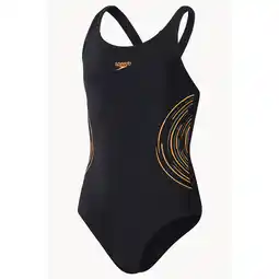 Decathlon 1-delig meisjes zwempak Speedo Eco Placement Muscleback aanbieding