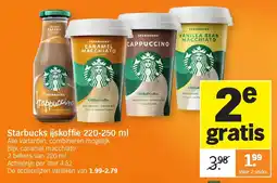 Albert Heijn Starbucks ijskoffie 220-250 ml aanbieding