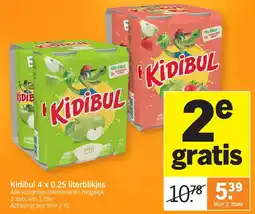 Albert Heijn Kidibul 4 x 0.25 literblikjes aanbieding
