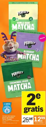 Albert Heijn Perfect Ted matcha green tea powder 30 en 75 gram aanbieding