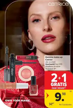 Carrefour Gamma make-up Catrice aanbieding