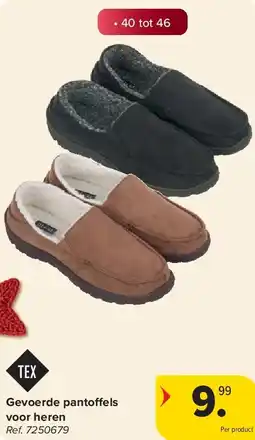 Carrefour Gevoerde panto els voor heren aanbieding