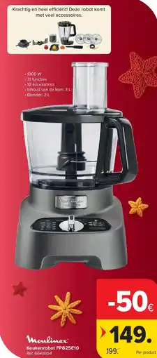 Carrefour Keukenrobot FP825E10 aanbieding