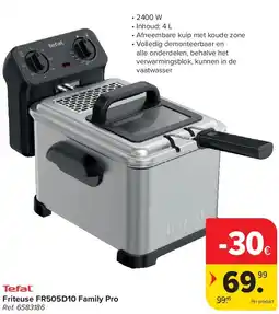 Carrefour Friteuse FR505D10 Family Pro aanbieding