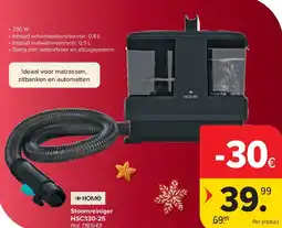 Carrefour Stoomreiniger HSC330-25 aanbieding