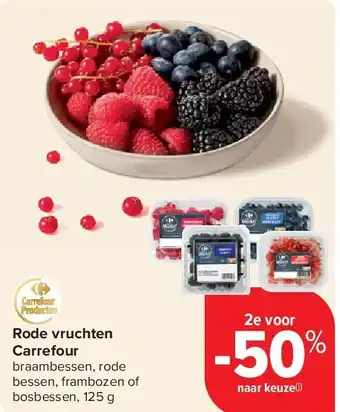 Rode vruchten Carrefour
