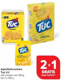 Carrefour Aperitiefcrackers Tuc LU aanbieding