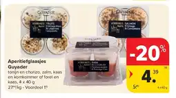 Carrefour Aperitiefglaasjes Guyader aanbieding
