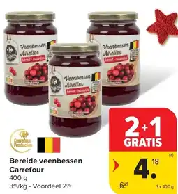 Carrefour Bereide veenbessen Carrefour aanbieding
